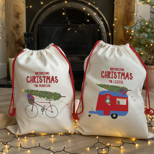 Bringing Christmas Personalised Christmas Sack