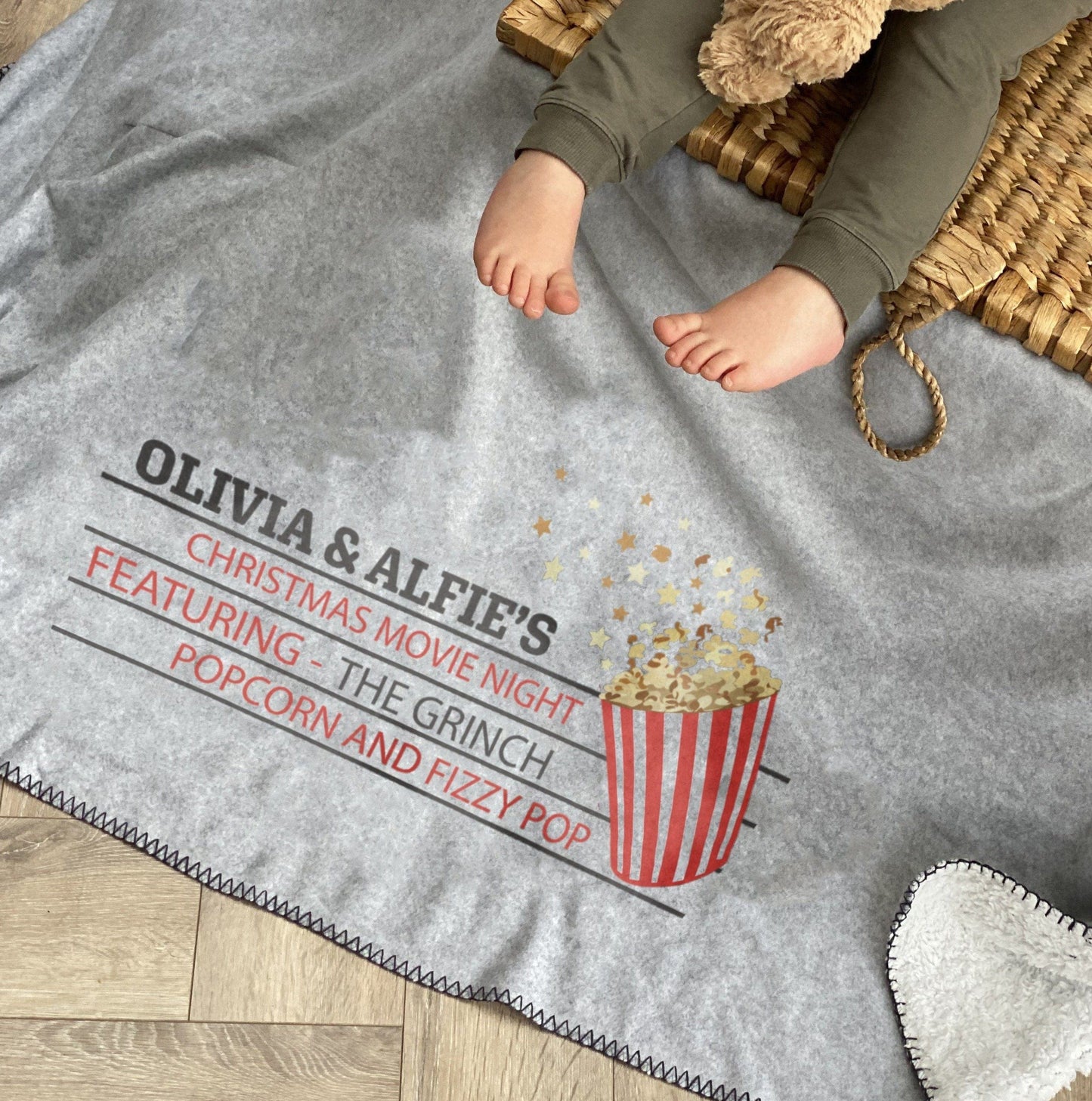 Children's Christmas Movie Personalised Blanket