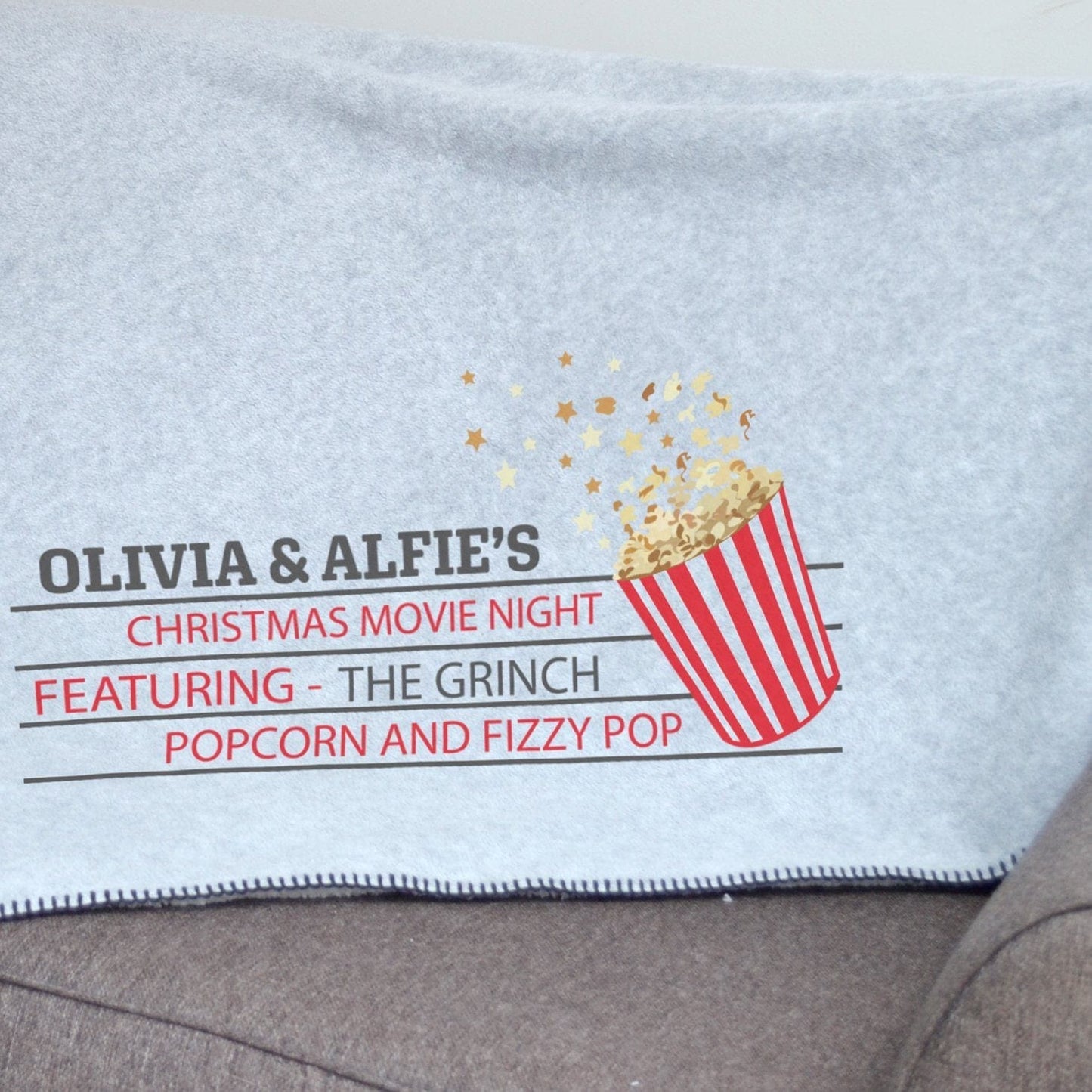 Children's Christmas Movie Personalised Blanket