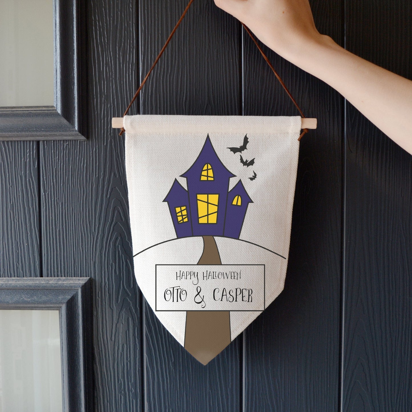 Children's Haunted House Personalised Banner