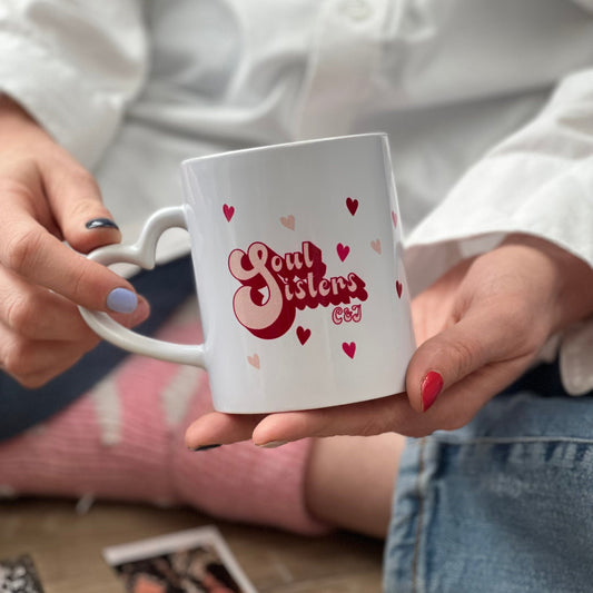 Soul Sisters Heart Handle Mug