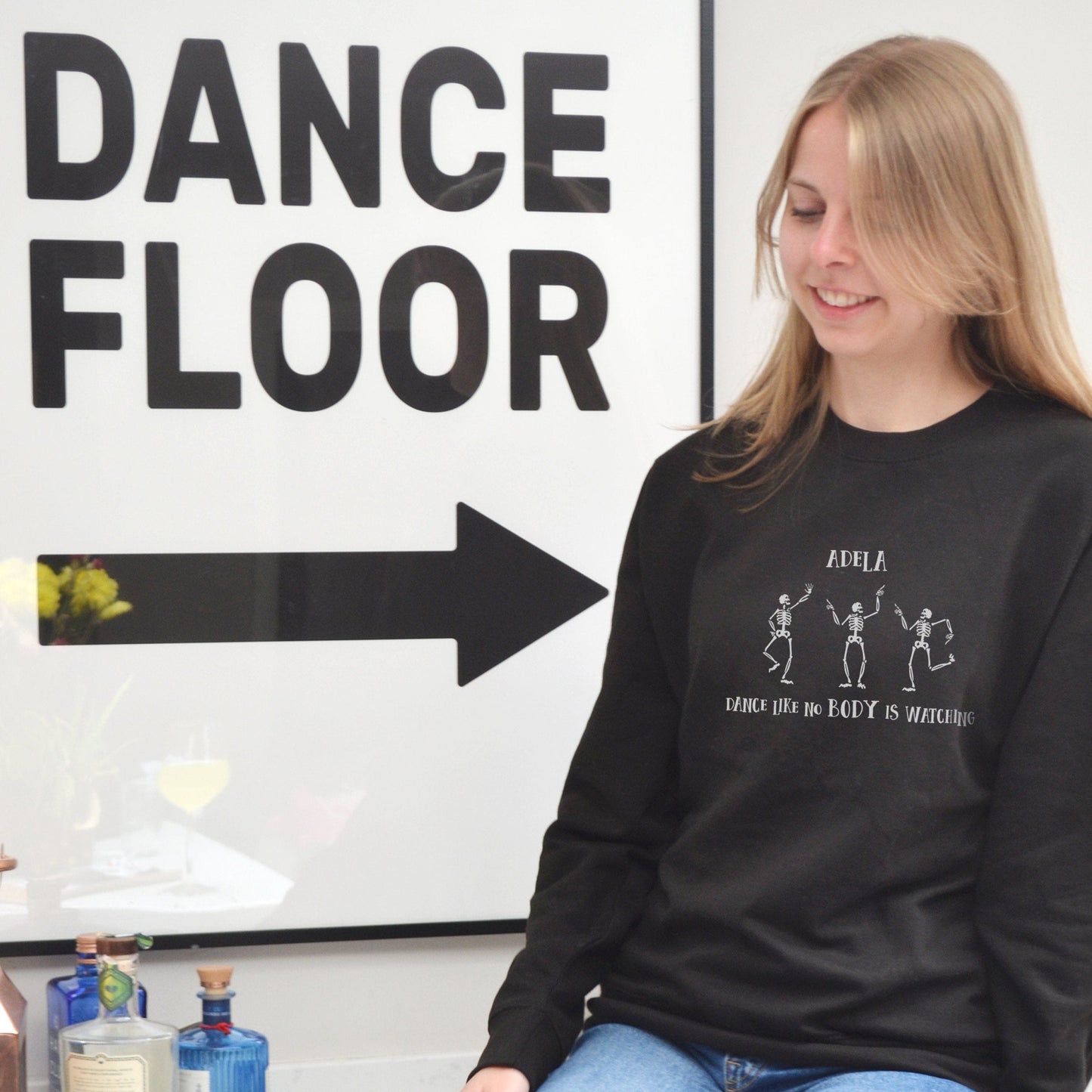 Dance Like No BODY is Watching Personalised Halloween Jumper