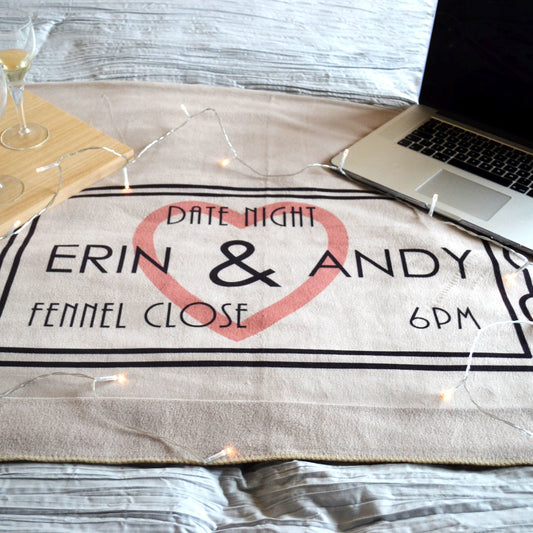 Personalised Date Night Blanket