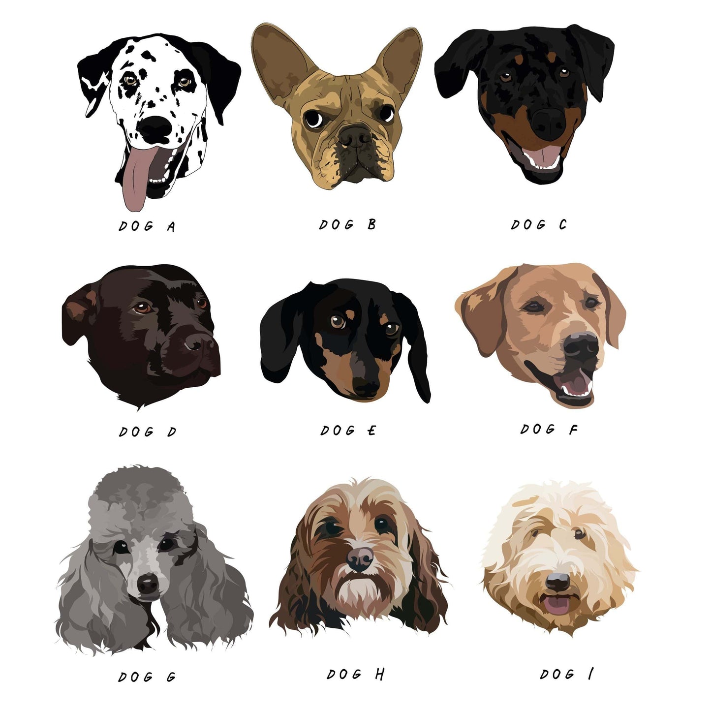 Personalised Favourite Spot Illustration Dog Bed