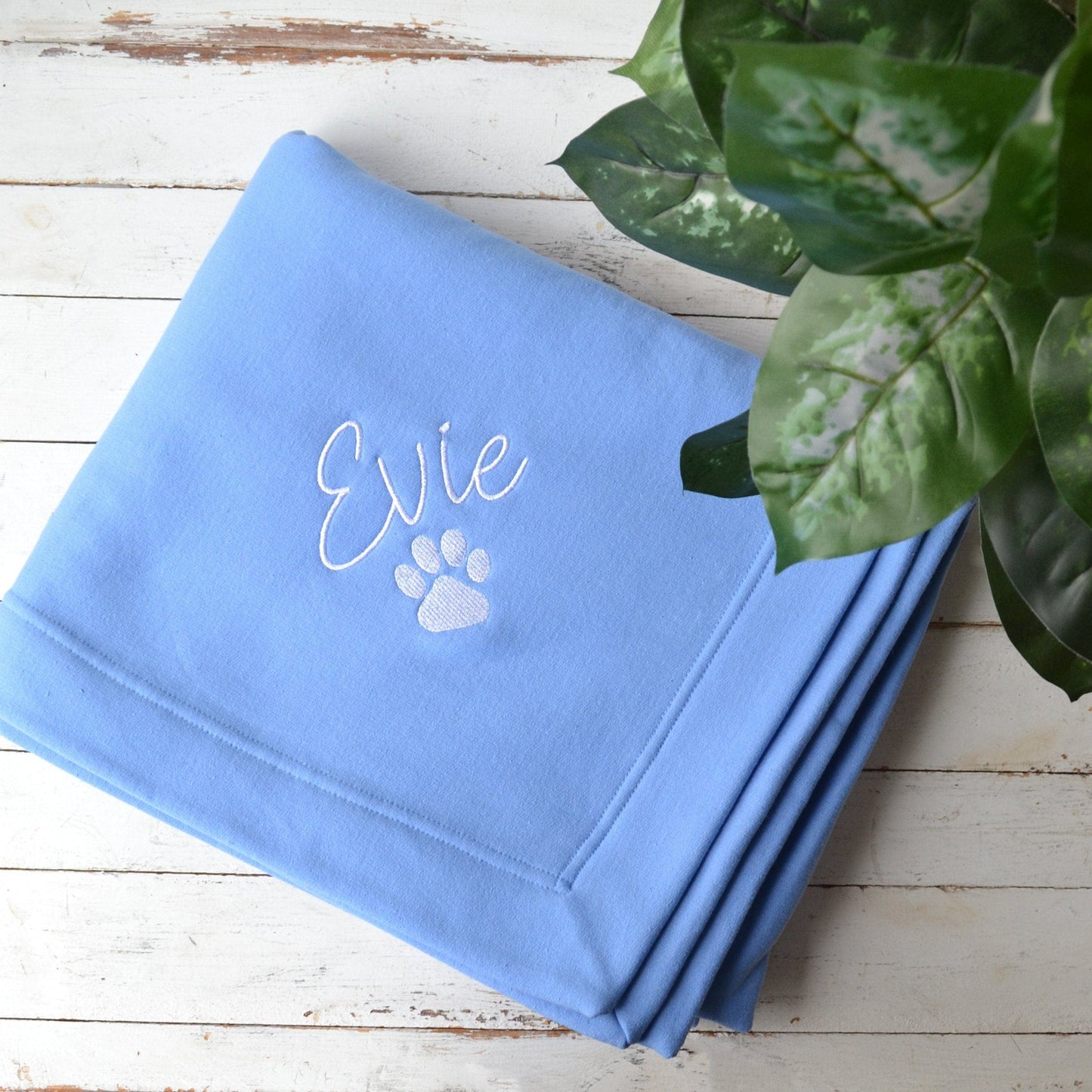Personalised Embroidered Pet Blanket