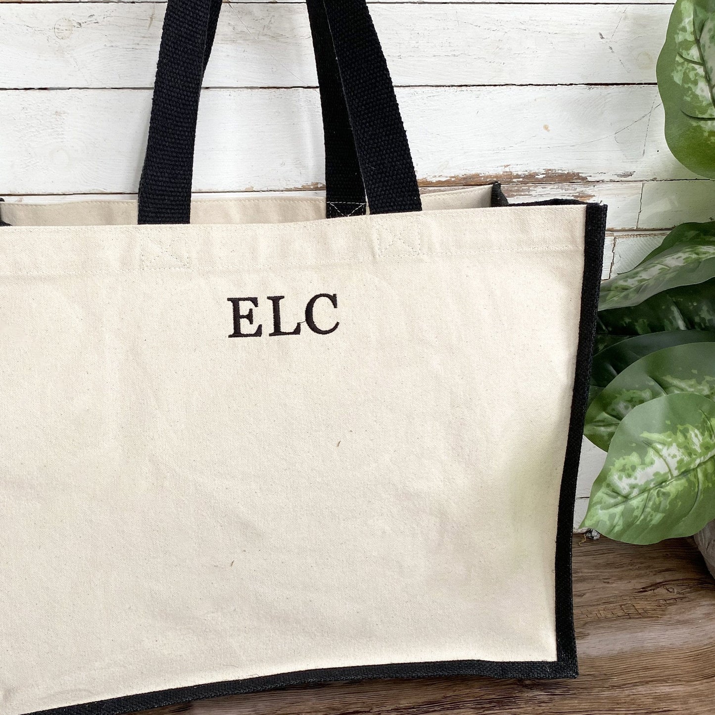 Embroidered Year Jute Bag