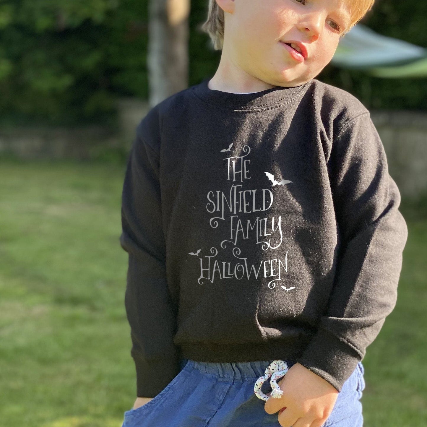 Family Name Bat Twinning Children's Jumper