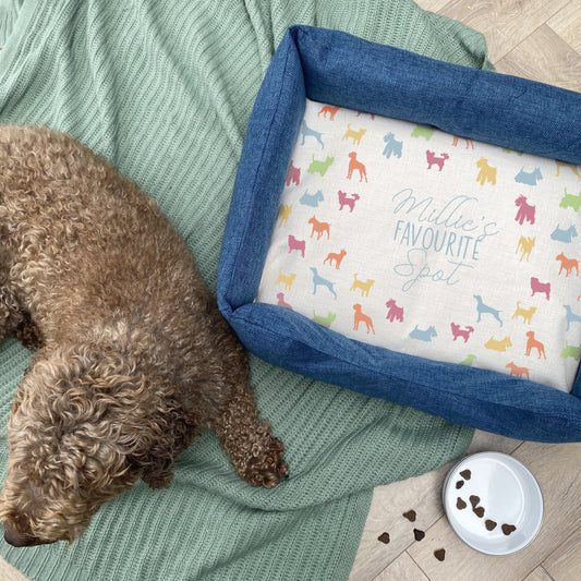 Personalised Favourite Spot Dog Bed