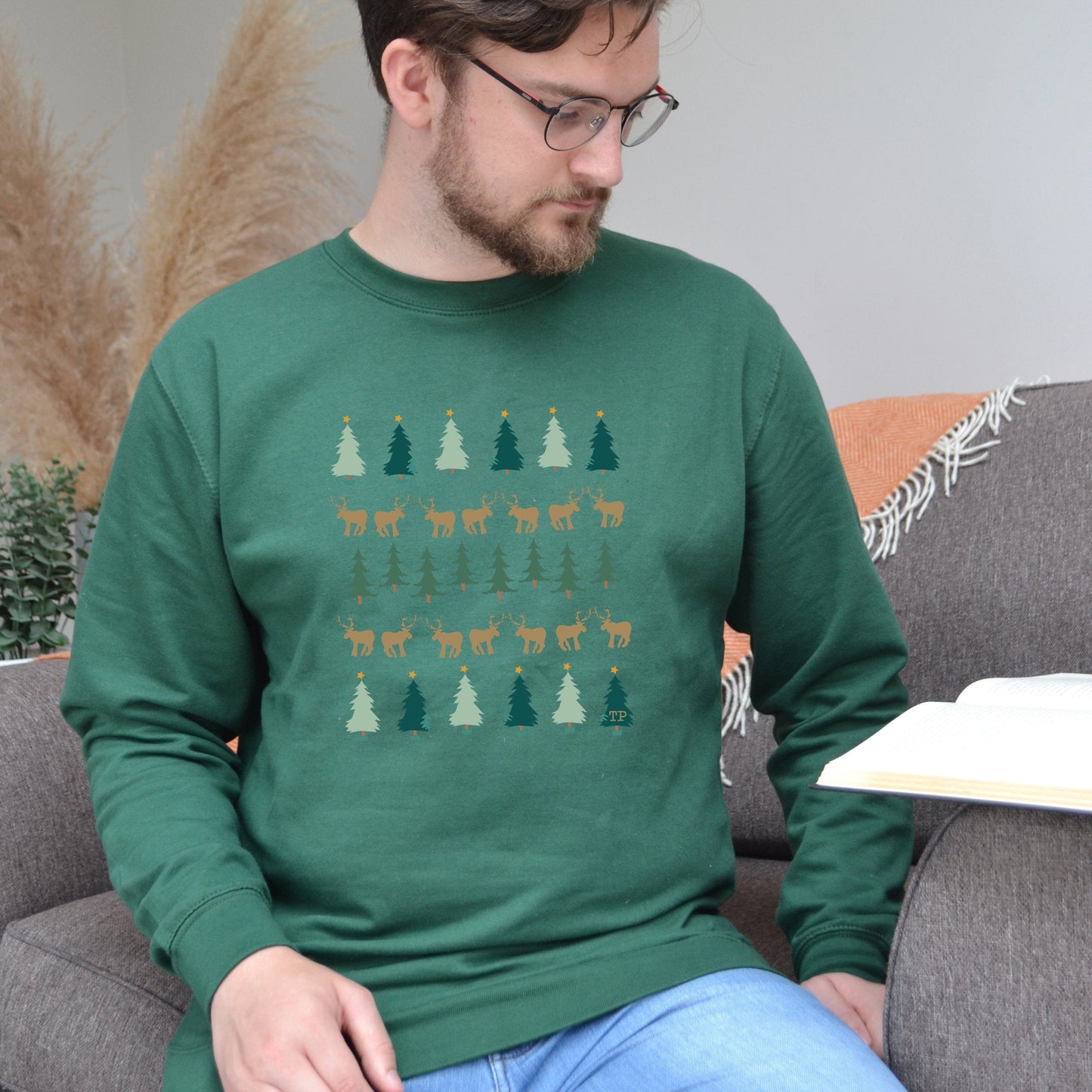 Festive Forest Personalised Christmas Jumper