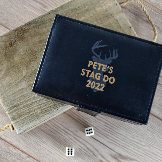 Personalised Stag Weekend Poker Set