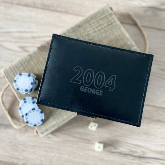 Year Personalised Poker Set