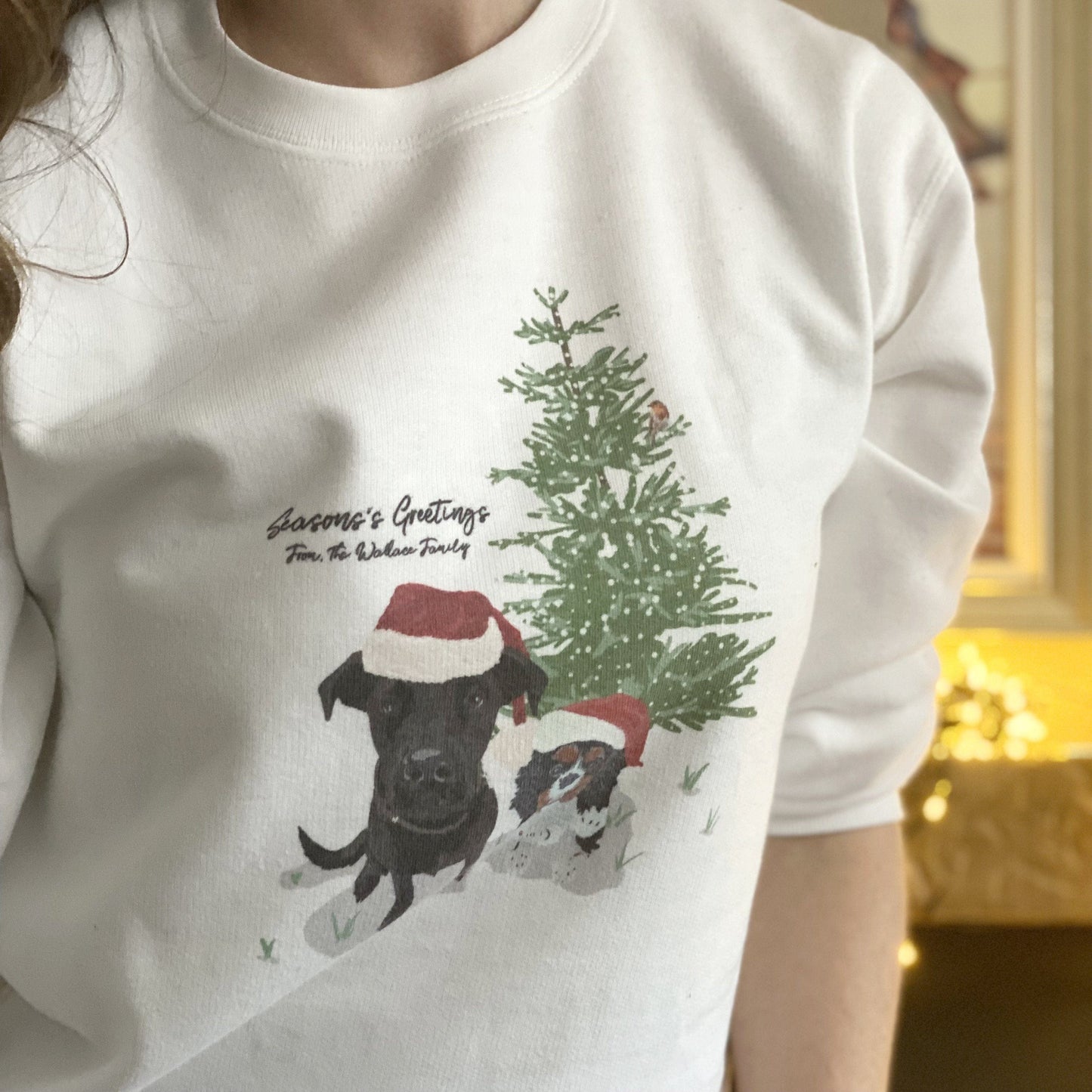 Seasons Greetings Personalised Christmas Jumper