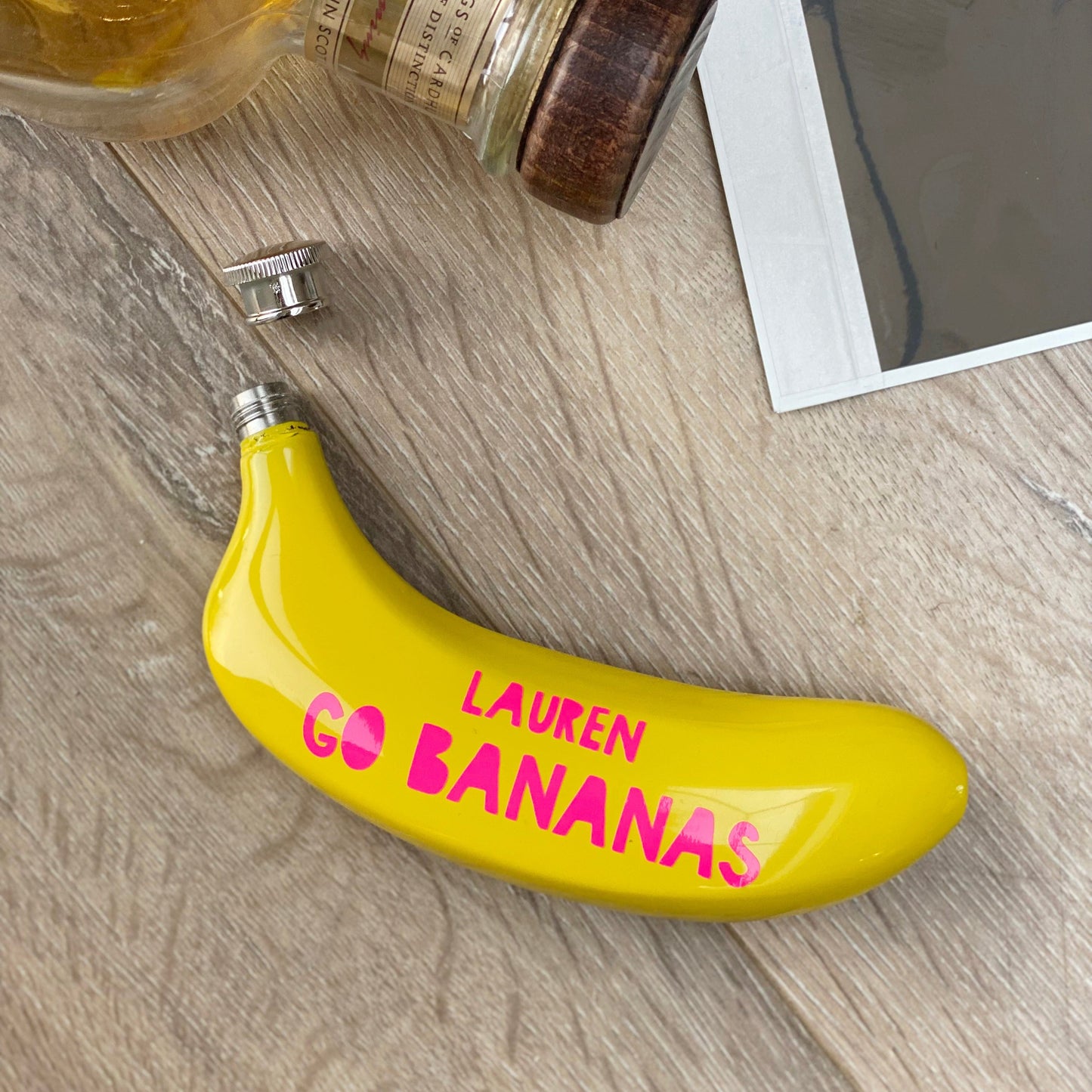 Go Bananas Personalised Hip Flask