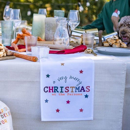 Colourful Christmas Table Runner