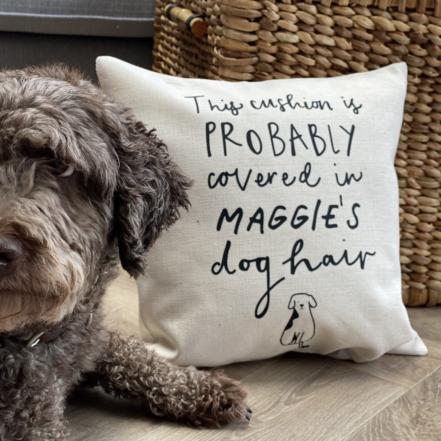 Personalised Dog Hair Cushion