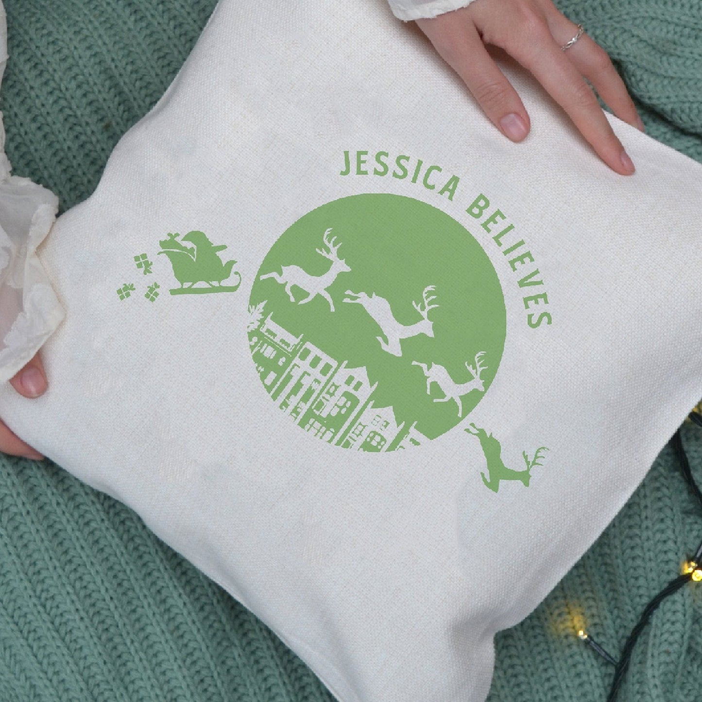 I Still Believe in Santa Cushion