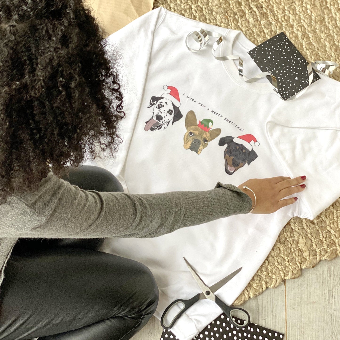 OUTLET Personalised I Woof You A Merry Christmas Jumper