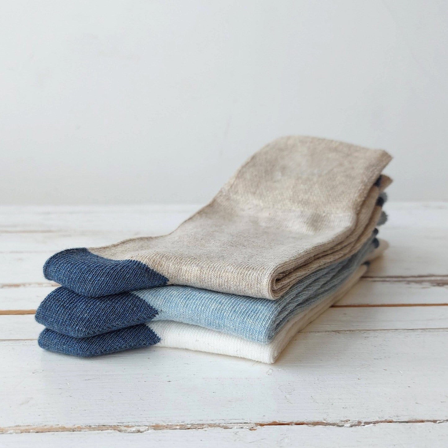 Set Of Three Cotton Anniversary Socks