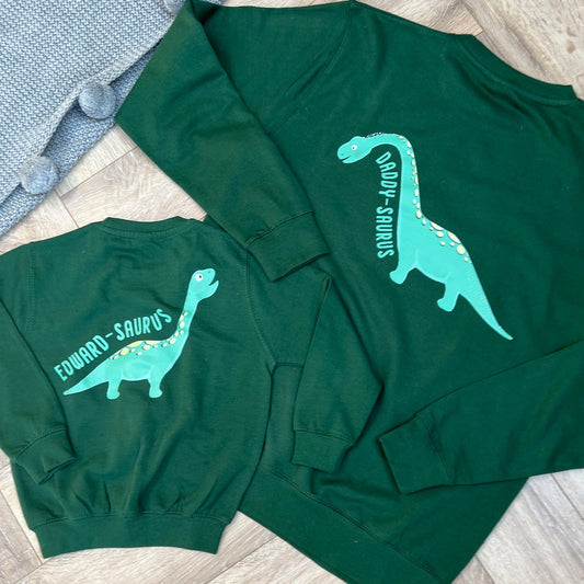 Personalised Diplodocus Dinosaur Jumper