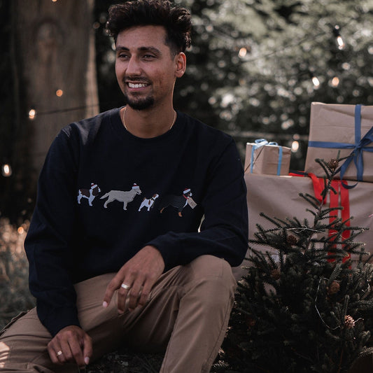 Monogram Dogs Christmas Jumper