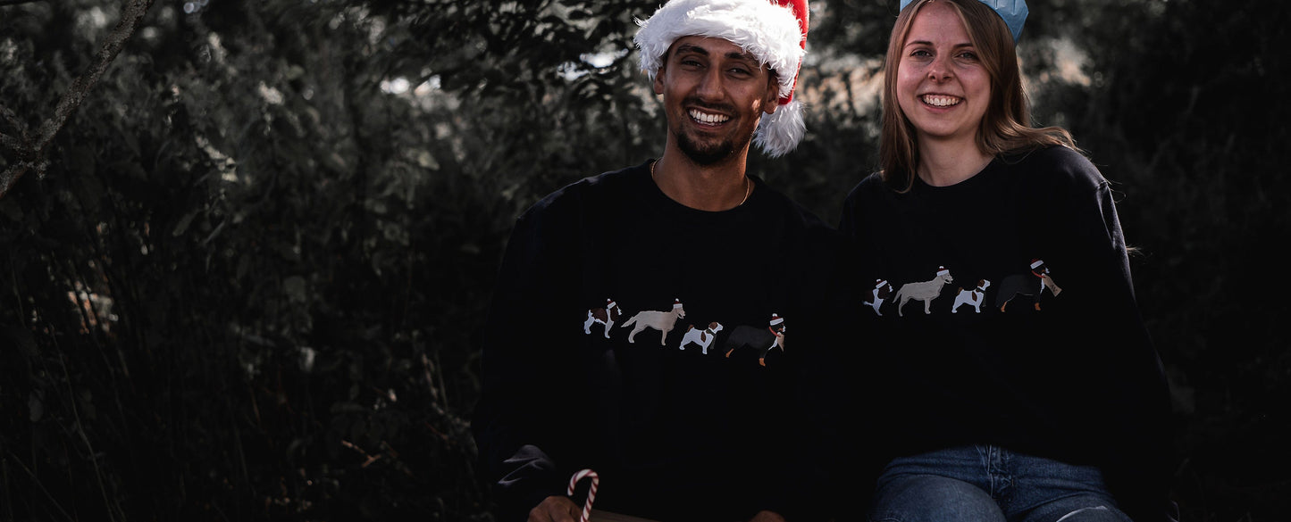Monogram Dogs Christmas Jumper