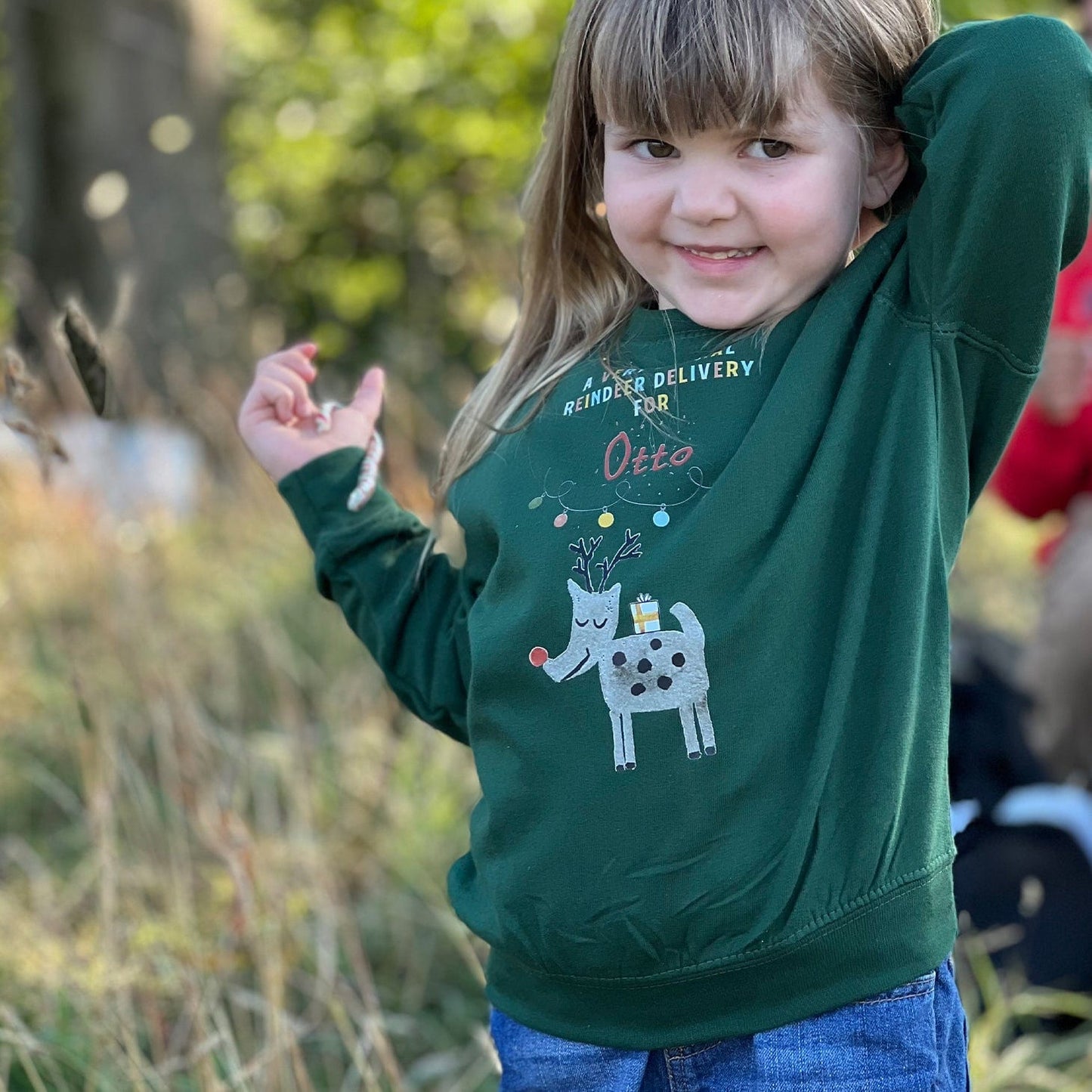 Reindeer Delivery Colourful Jumper