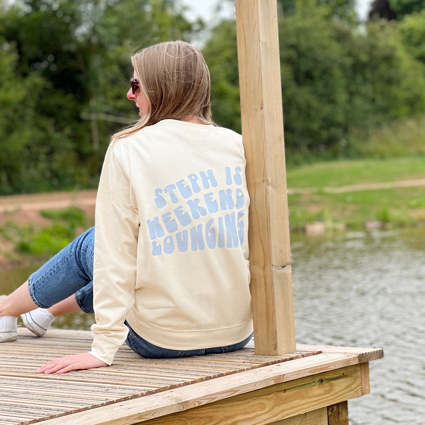Weekend Lounging Personalised Jumper