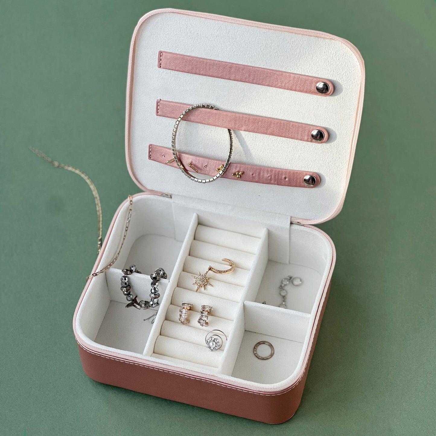 Rose Gold Personalised Jewellery Box