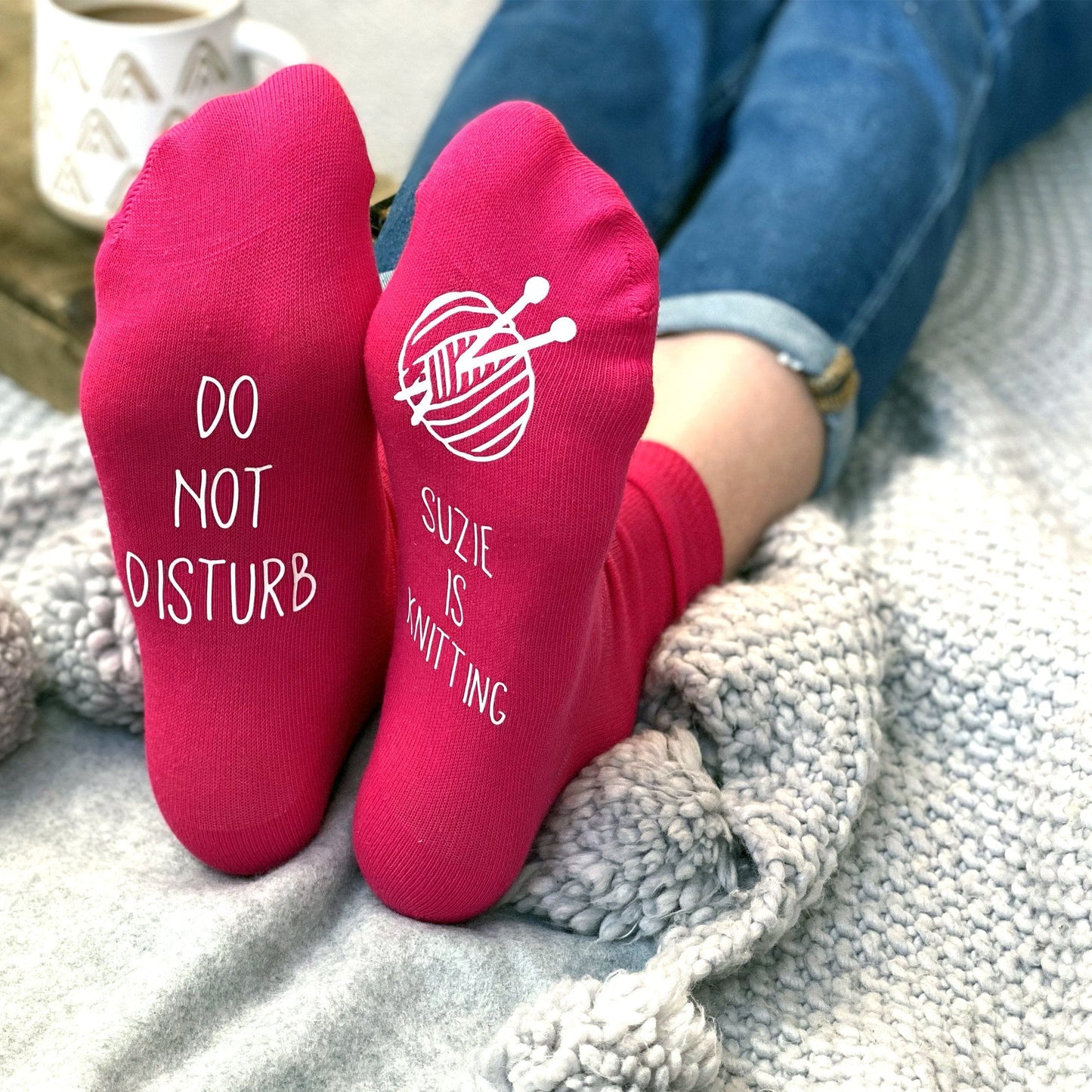 Do Not Disturb, Personalised Knitting Socks