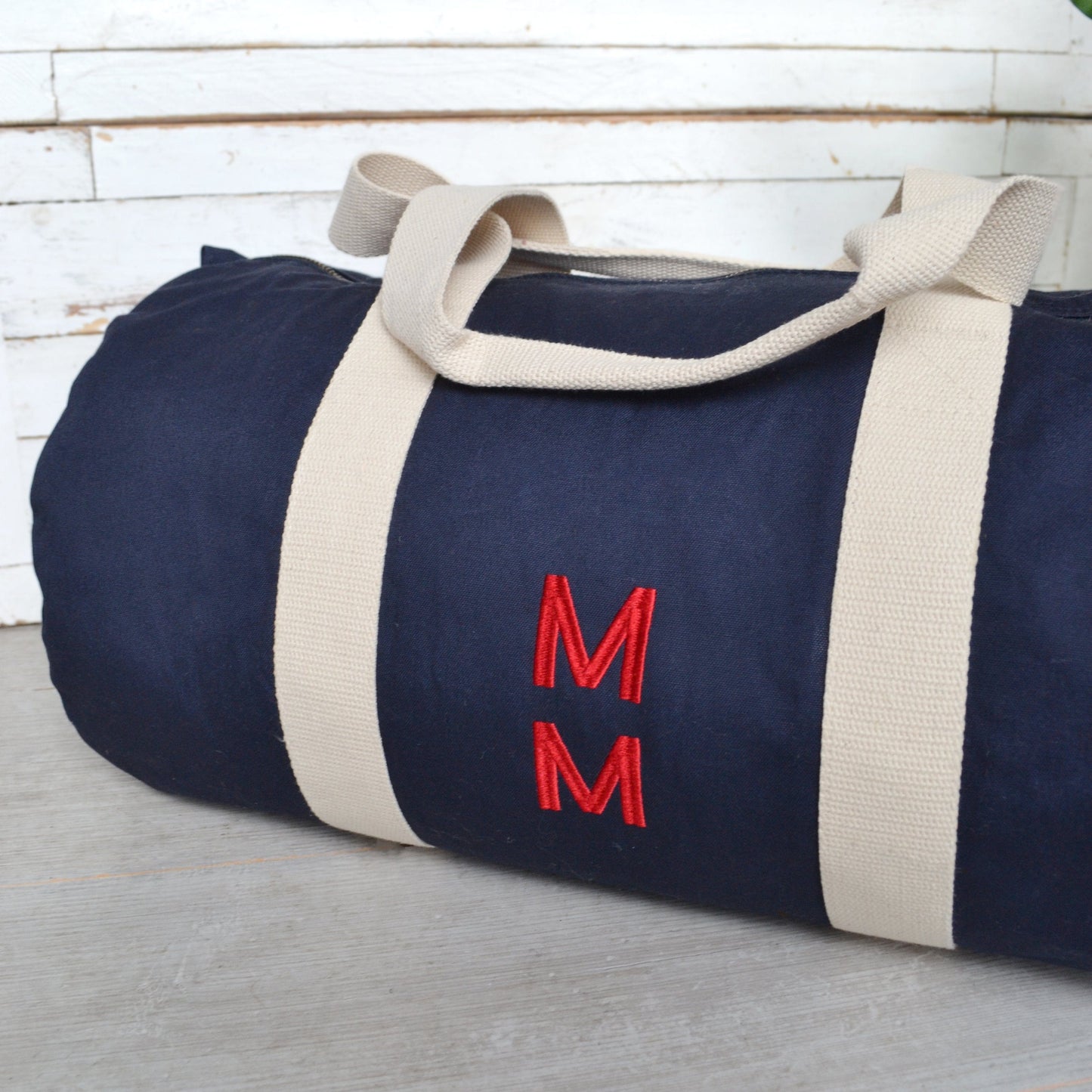 Men's Embroidered Duffle Bag