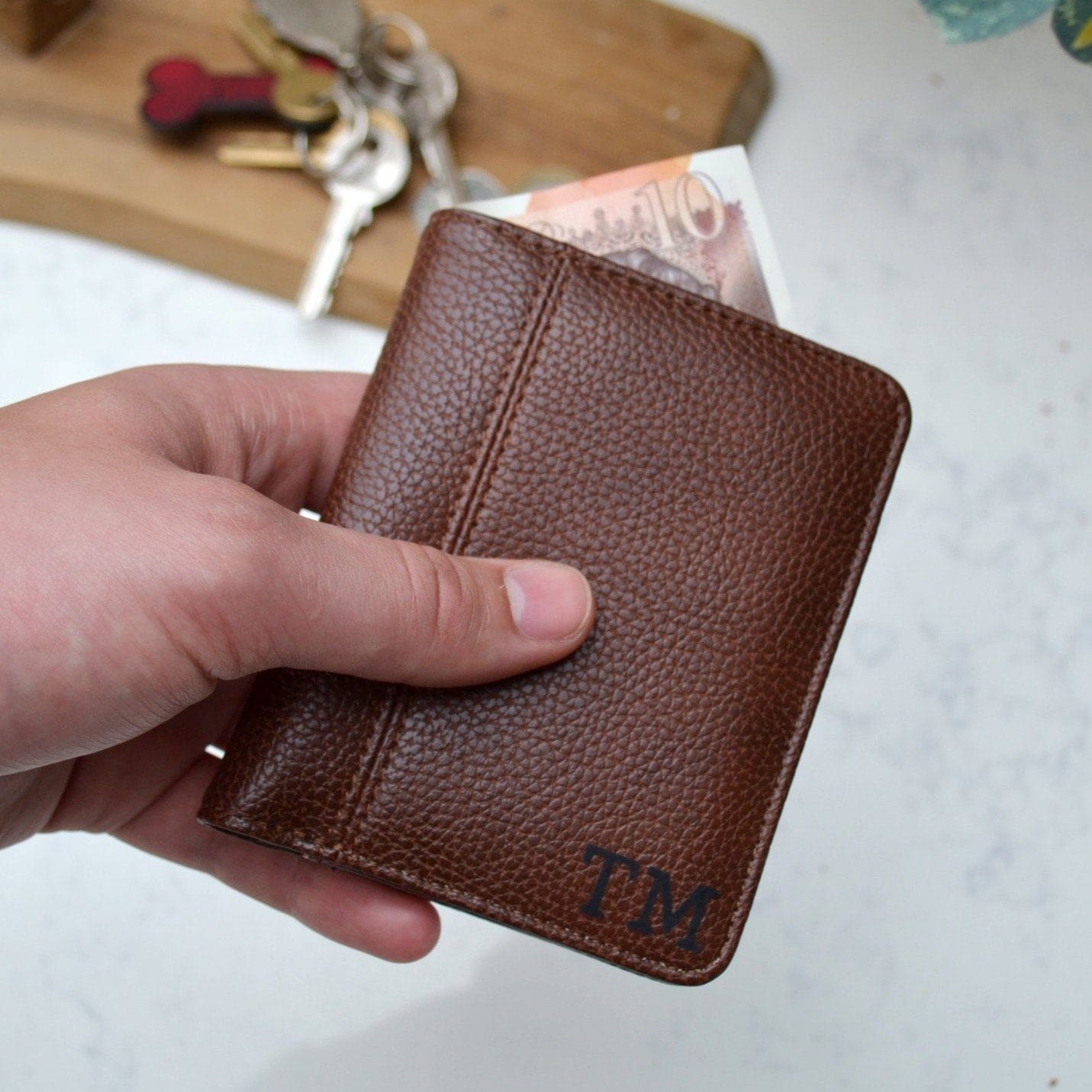 Personalised Monogram Men's Wallet