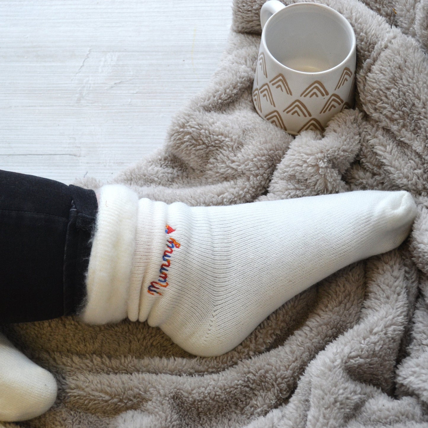 Personalised Rainbow Super Soft Socks