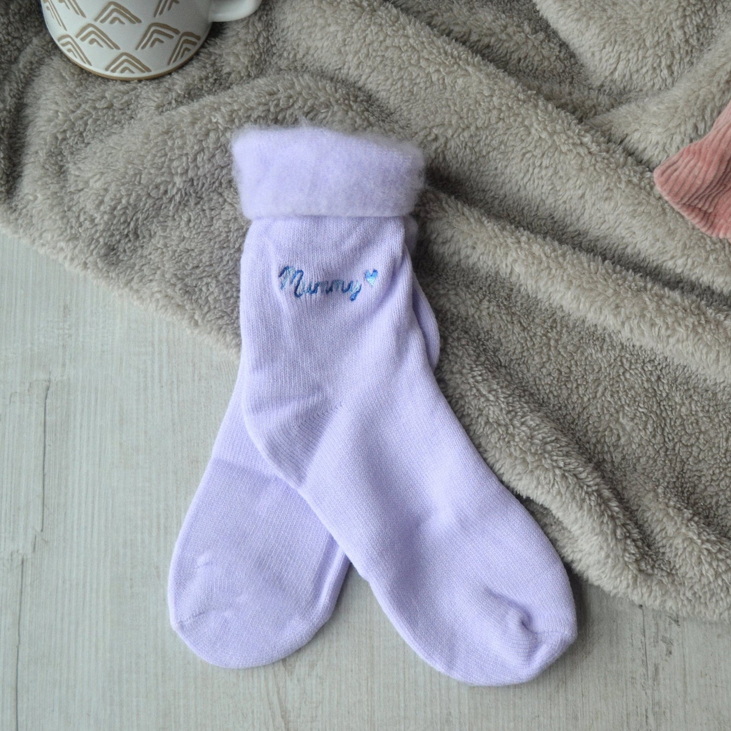 Personalised Rainbow Super Soft Socks