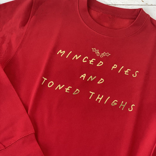 OUTLET Mince Pies and Toned Thighs Jumper