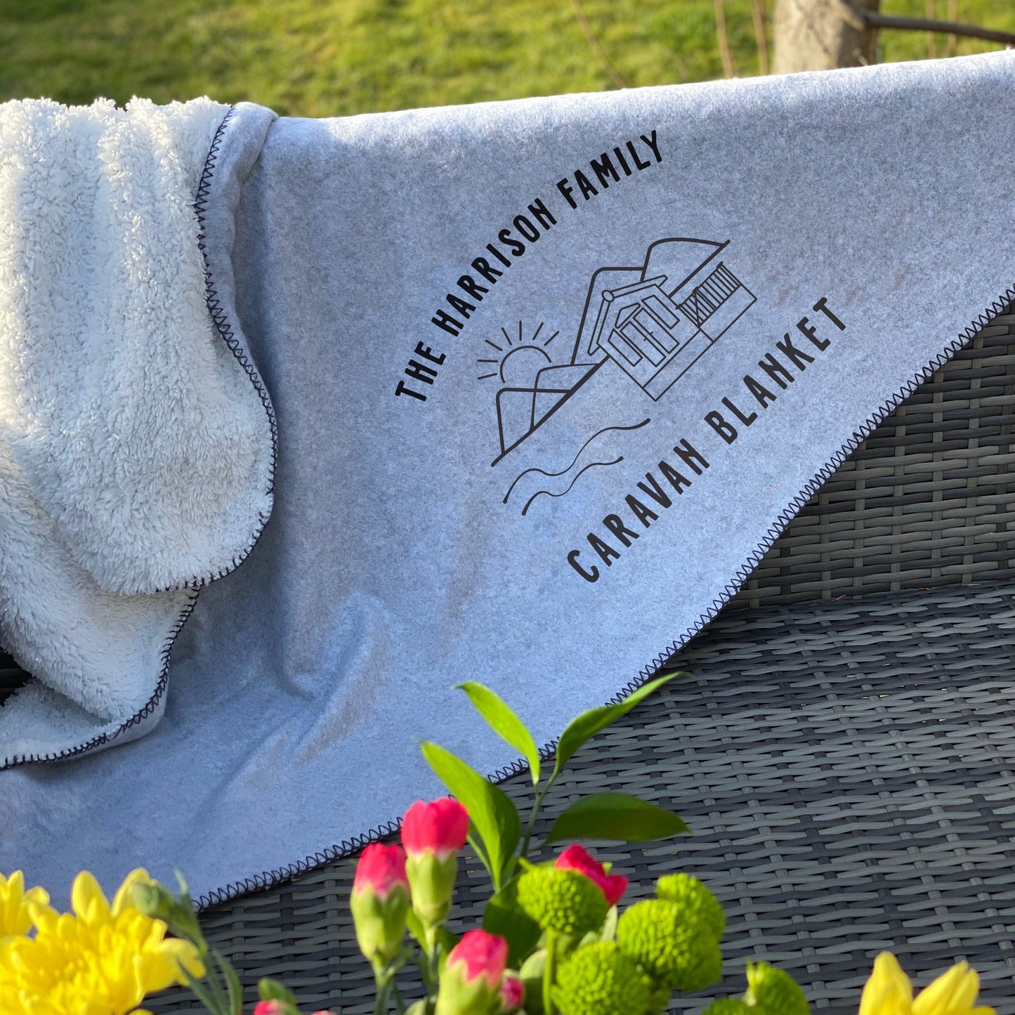 Personalised Caravan Blanket