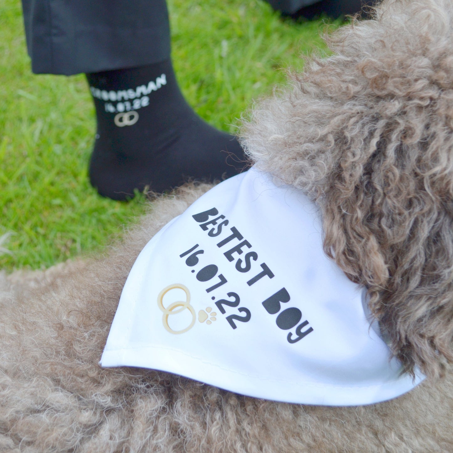 Dog Groomsman Personalised Pet Bandana