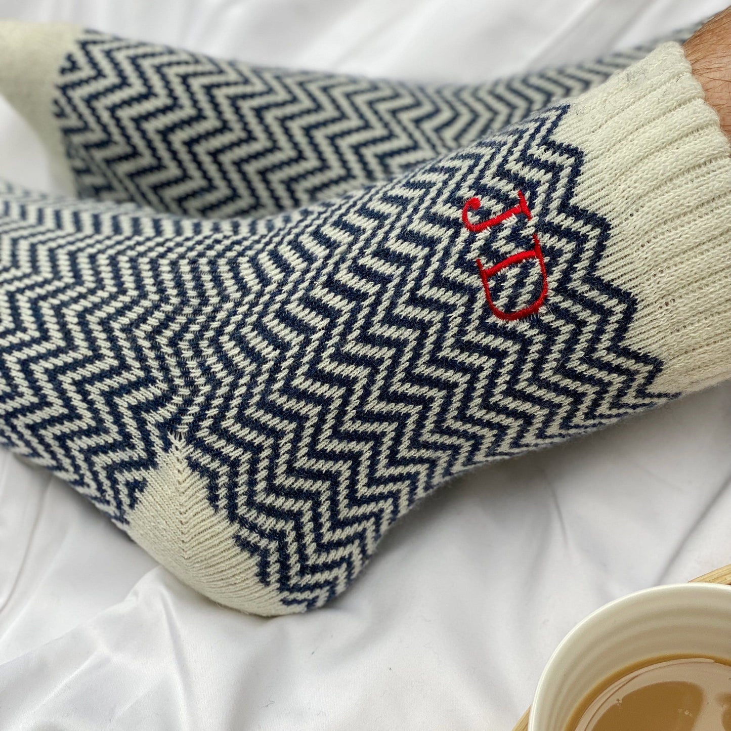 Personalised Embroidered Cosy Socks