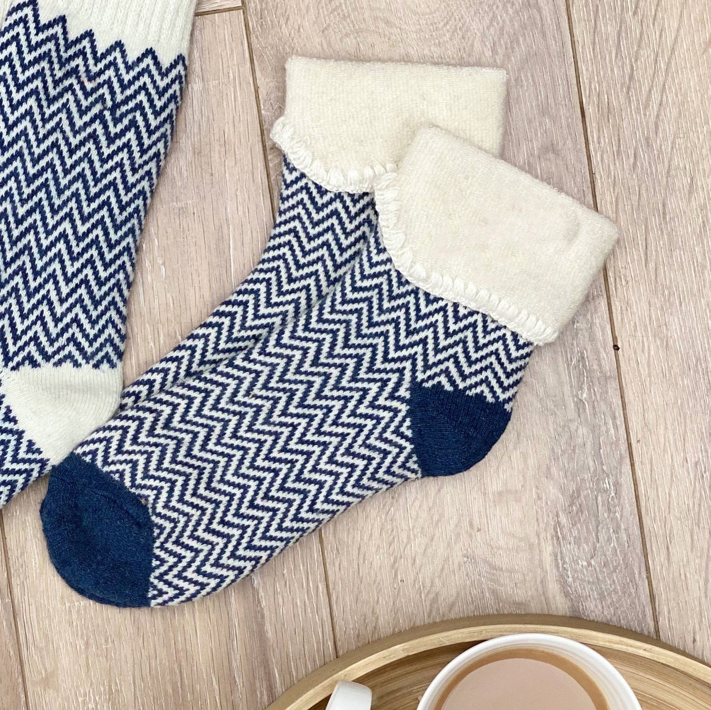 Personalised Chevron Cosy Socks