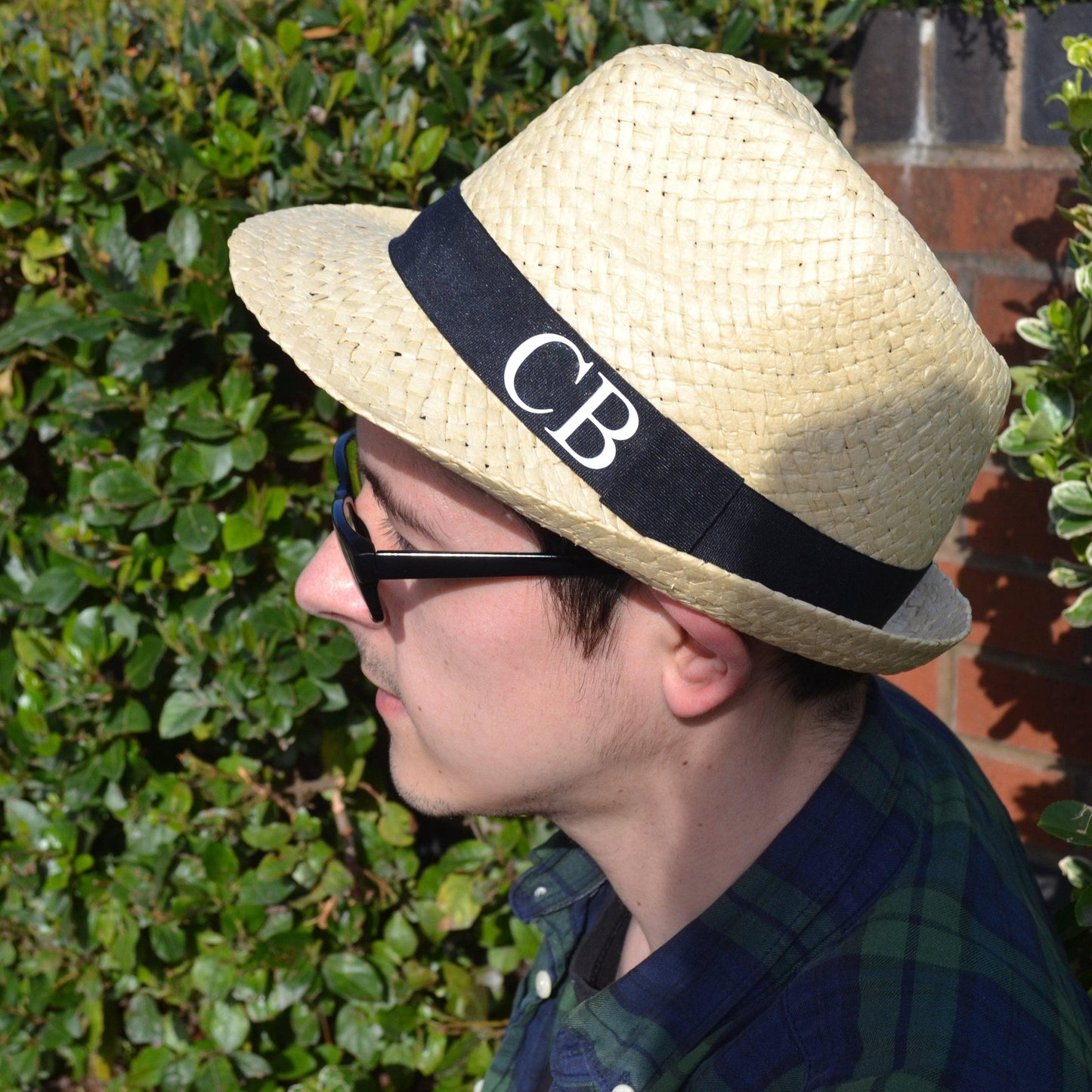 Personalised Monogram Men's Straw Hat