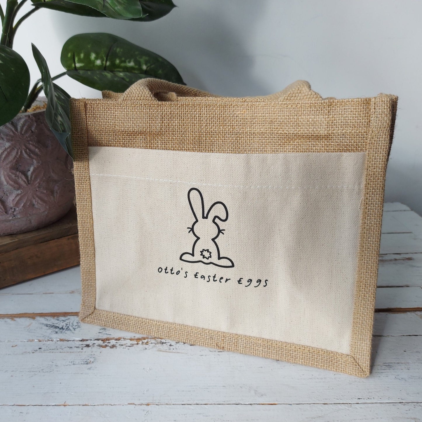 Personalised Easter Egg Hunt Canvas Bag