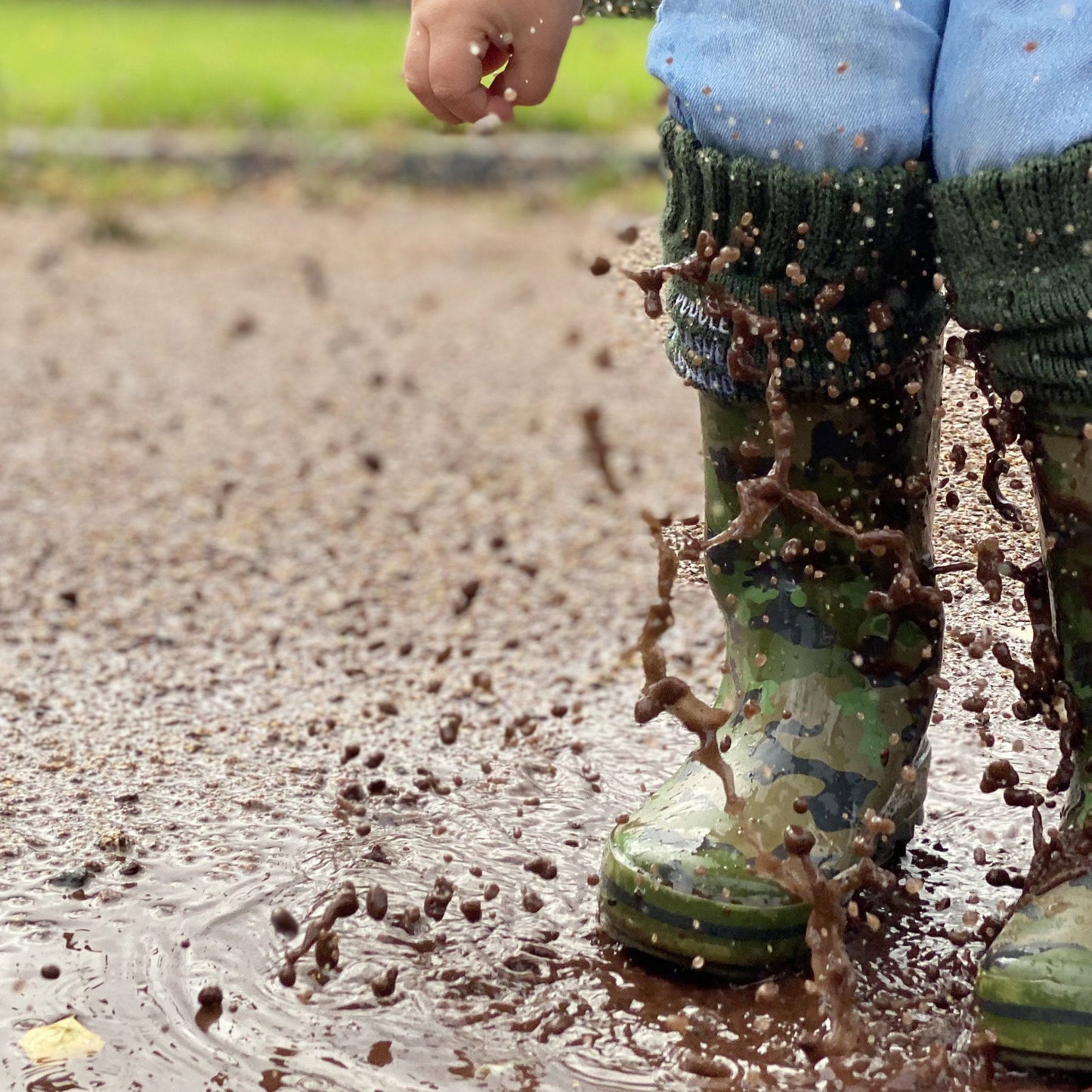 Puddle Splasher Personalised Wellington Socks