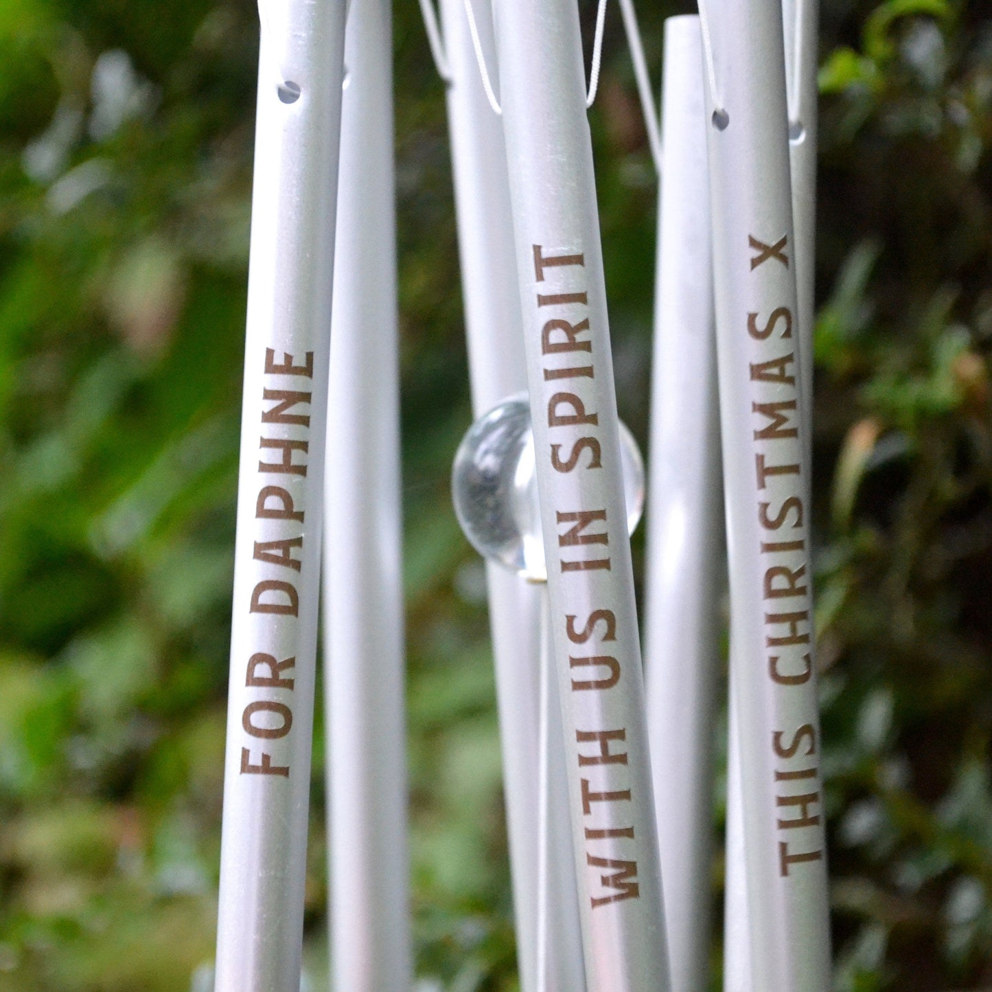 Christmas Robin In Memory Wind Chime