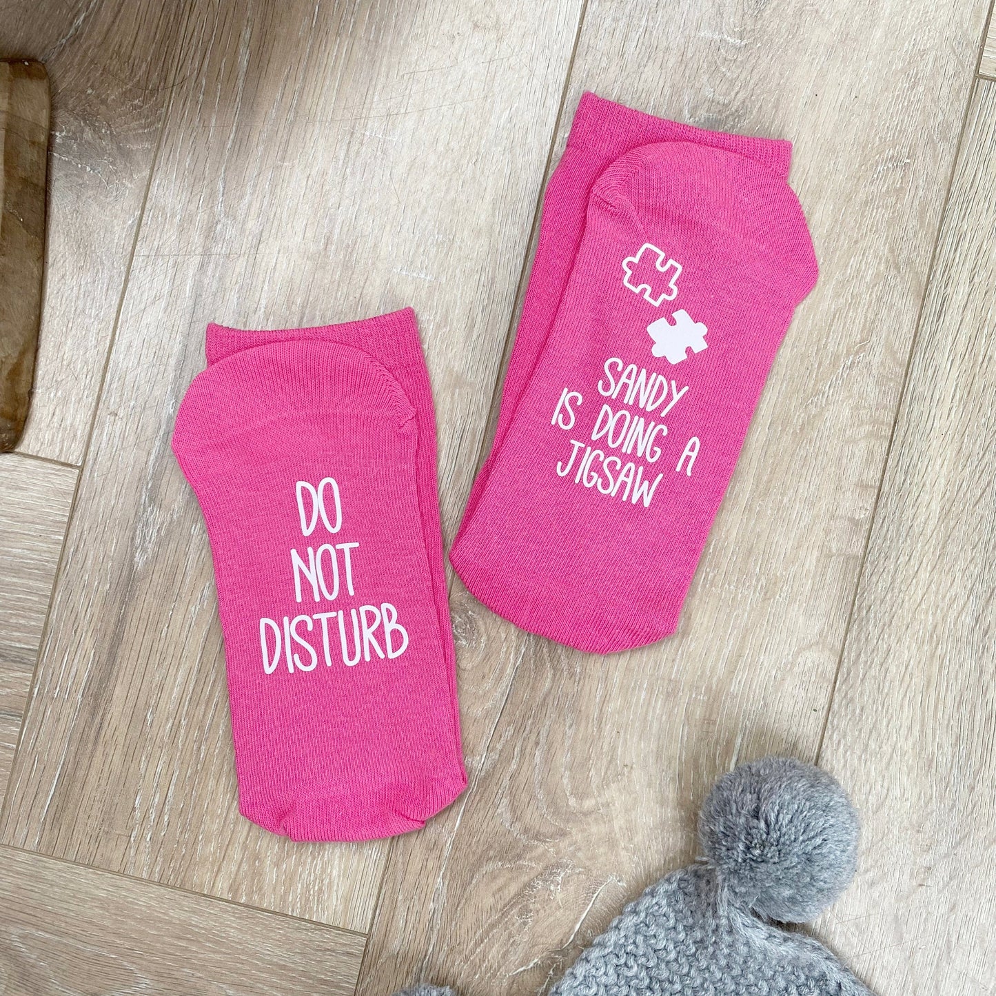 Do Not Disturb Jigsaw Personalised Socks