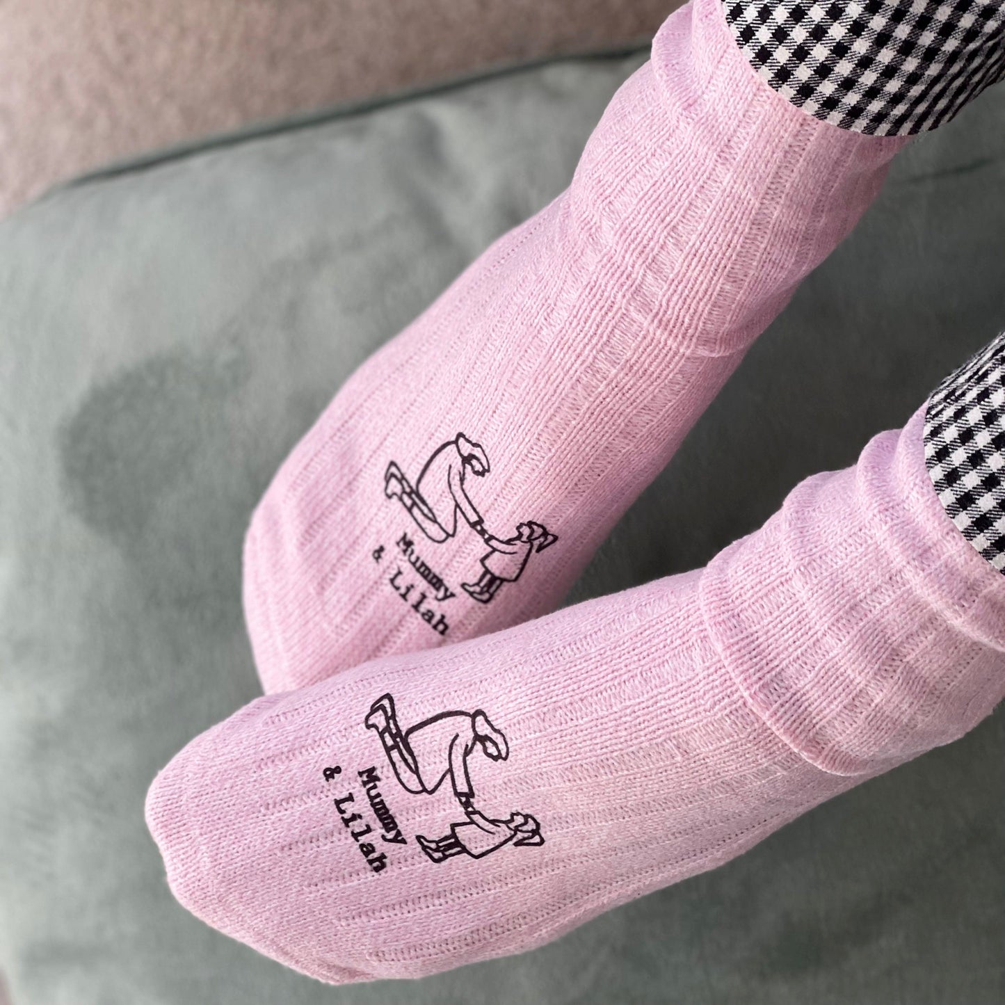 Mummy And Me Personalised Snug Socks