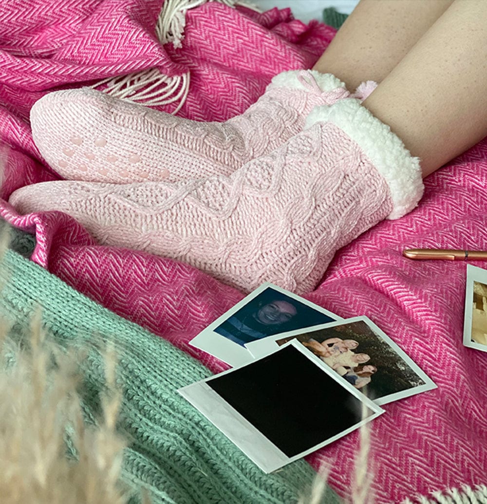 Cable Knit Slippers