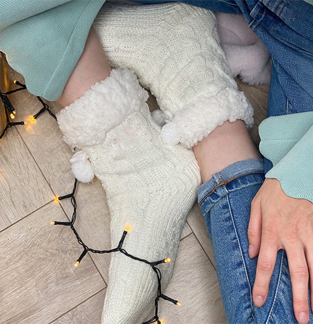 Cable Knit Slippers