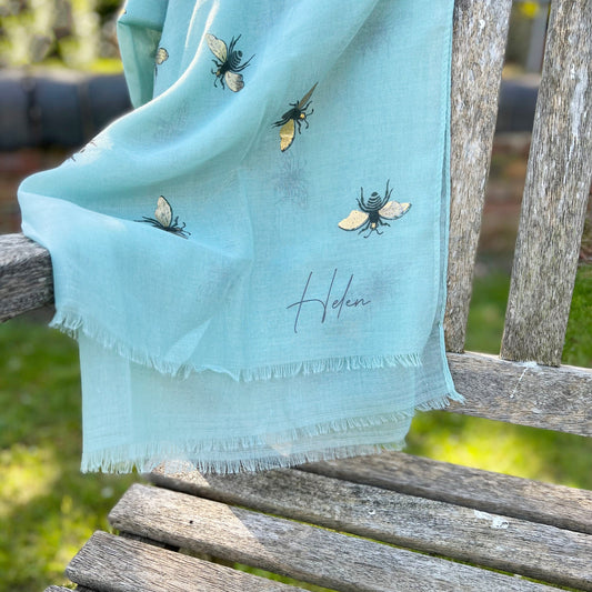 Bee Personalised Summer Scarf