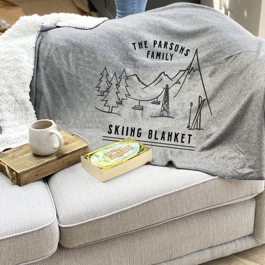 Personalised Skiing Blanket