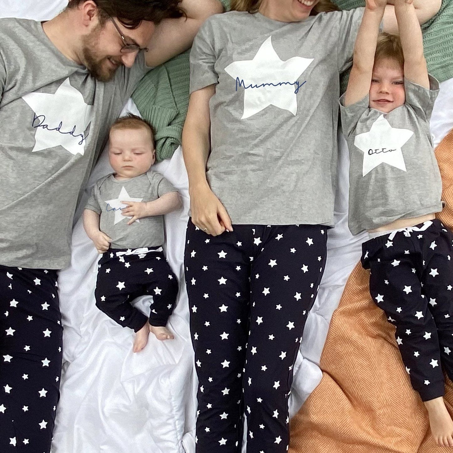 Personalised Star Family Pyjamas