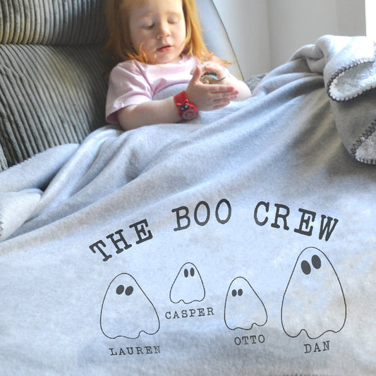 The Boo Crew Personalised Children's Blanket